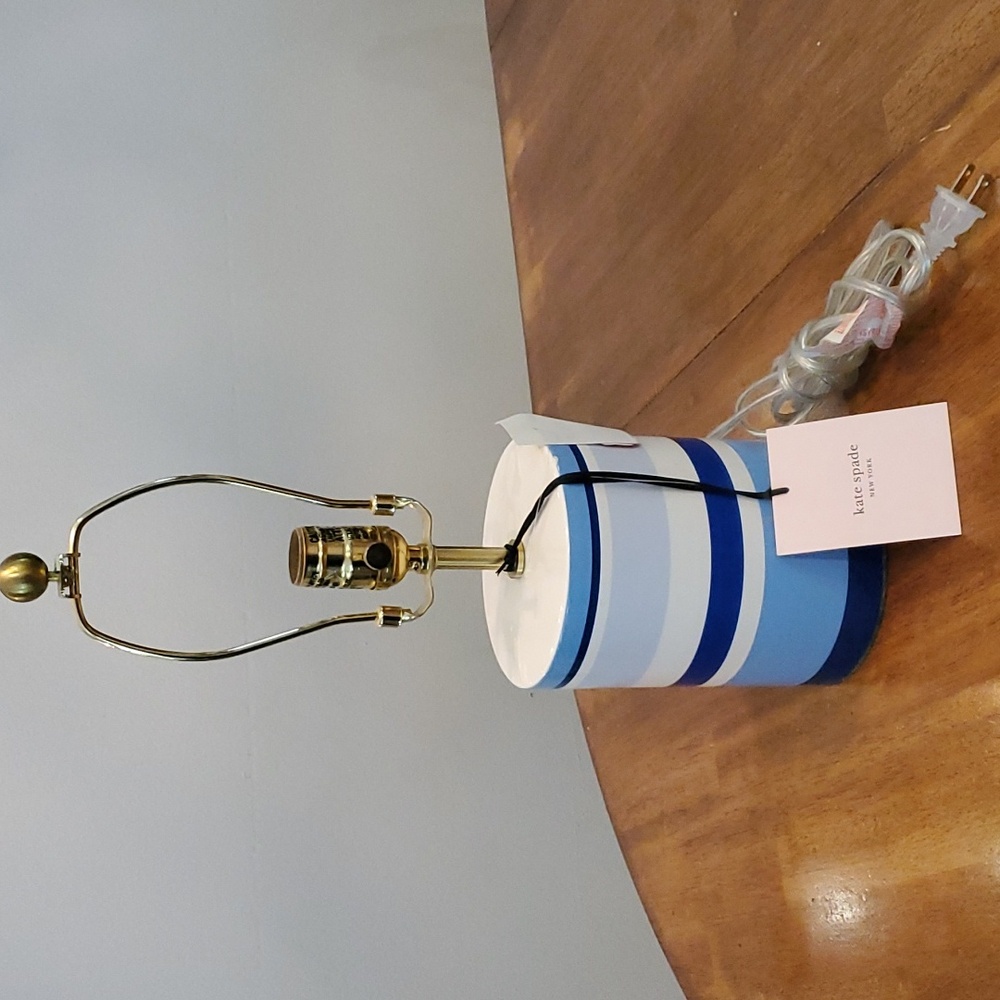 Kate Spade Lamp NWT - Blue Striped